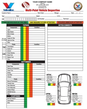 MPVCC-690-2 | Two-Part Multi-Point Vehicle Inspection Form