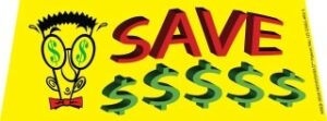 Save $$$$ Windshield Banner
