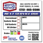 2″ X 2″ Oil Change Stickers, Full Color Custom Layout, QR Code included ...