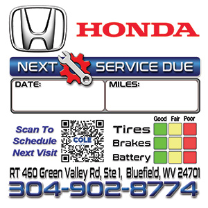 Honda Oil Change Printer