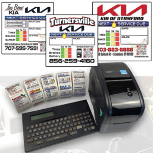 Kia Oil Change Print kit