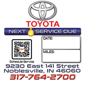 Toyota Oil Change Printer